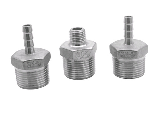 304 Stainless Steel Casting Flare Male Thread Pipe Straight Connector Flared Fitting
